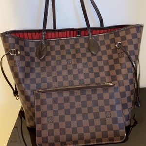 Authentic Louis Vuitton Neverfull MM Damier Ebene